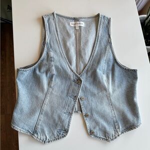 Denim Forum Vest from Aritzia